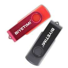 5 confezioni da 64GB Pendrive con logo personalizzato, chiavetta USB ad alta velocità, memoria stick, unità flash USB 2.0, memoria USB come regalo per PC, auto, TV, stampa laser