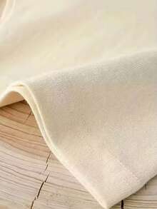 200g Pure Cotton T-Shirt 2025 Summer Ladies New Short Sleeve Pure Cotton Holiday Pattern Short Sleeve Round Neck Couple Wear Small Shirt Tops - 杏色 - 查看 5