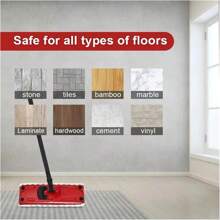 Pachet de 10 tampoane de mop din microfibră Ultra Max - reutilizabile, cu uscare rapidă, cap de înlocuire pentru mopul plat pentru podea, lavabilă la mașină, cu atașament din plastic