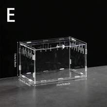 High Transparency Leak-Proof Acrylic Terrarium For Snakes And Lizards - Easy Clean, Breathable Design For Pet Care And Observation, Rectangle Shape