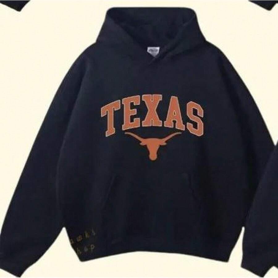 Hoodies For Men Vintage Sport Teams  Collection Unisex Crewneck Black Hoodie, Graphic Team Collection Hoodie, Gift For  Fans Sudaderas Para Hombre - 德州 - 查看 1