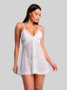 Women Nightgowns & Sleepshirts - White - View 1