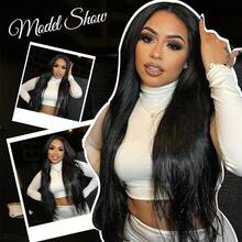 Uveous Straight Clip In Hair Extensions Remy Human Hair 8pcs Per Set With 18Clips Double Weft Clip In Human Hair Extensions Brazilian Virgin Real Human Hair For Women - Natural Black - 查看 7