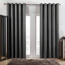 Eyelet Blackout Curtains  Of Thermal Ring Top Ready Made Luxury