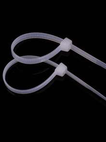 100 条扎线带，重型 6 英寸/12 英寸优质塑料扎线带，抗拉强度 40 磅，自锁式黑色尼龙扎带，适用于室内和室外 - 彩色 - 查看 2