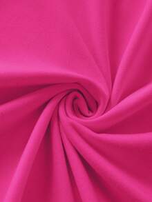 Women's Casual Short Sleeve Round Neck T-Shirt - Hot Pink - View 5