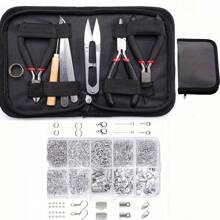 1set Black Deluxe Jewelry Making Starter Kit,Comprehensive Earrings, Necklace Findings, DIY Beads, Plier Tools Set For Jewelry Repair, Crafting, And Designing - Suitable For Adults, Beginners