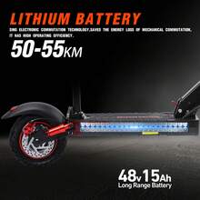 Electric Scooter For Adults - Electric Scooter For Adults 11 Inch Off-Road Electric Scooter 25km/H Speed, 55km Long Distance Fast Electric Scooter For Adults, 48V 18Ah Foldable Electric Scooter For Commuting