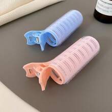 2 peças/1 peça modeladores de cabelo sem calor com ganchos autoadesivos - ferramenta de modelagem de cabelo fofa faça você mesmo, modelador desleixado para raízes, franjas, adequado para todos os tipos de cabelo