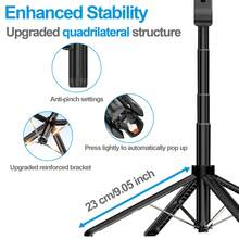Auto Face Tracking Tripod 360° Rotation - Auto Tracking Phone Holder With Remote, Smart Shooting Phone Stand Moving Tripod For Phone Content Creator Essentials For Video Vlog Live Stream, No App - Black - View 7