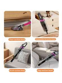 Kabelloser Staubsauger, Hochleistungsstaubsauger, geeignet für Zuhause, 600ml Staubbehälter, Akku-Staubsauger ohne Kabel, geeignet für Hartholzböden, Teppiche und Tierhaare. Kategorie: Nass- und Trockensauger, Akkukapazität: 2000mAh