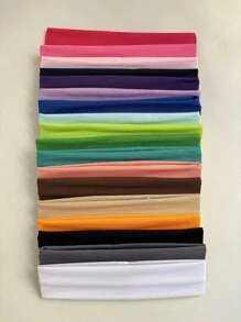 Set di 10 fasce elastiche per lo sport di colori casuali, fasce per yoga, fitness, antiscivolo, per tennis, corsa, asciuganti il sudore, turbante