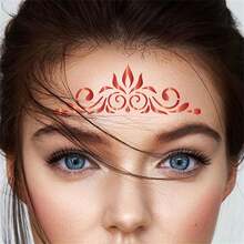 Moldes de Pintura Facial 16 peças/Conjunto. Para Madeira, Tela, Papel, Tecido, Piso, Livro, Moldura, Parede, Móveis, Vidro. Modelagem de Coroa de Testa, Ao Redor dos Olhos, Padrões de Pintura Lateral do Rosto. Pode ser usado para Maquiagem, Festas, Celebrações de Feriados Modelagem de Maquiagem., Volta às Aulas, Materiais Escolares