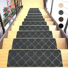 Stair Treads For Wooden Steps Indoor, 20*65cm 4/15pcs Non Slip Carpet Stair Treads With Reusable Adhesive For Elders And Dogs, 8*25.6inch Surface Polyester TPR Backing Stair Runner Rugs, Carpet Stair Treads - Multicolor - View 9