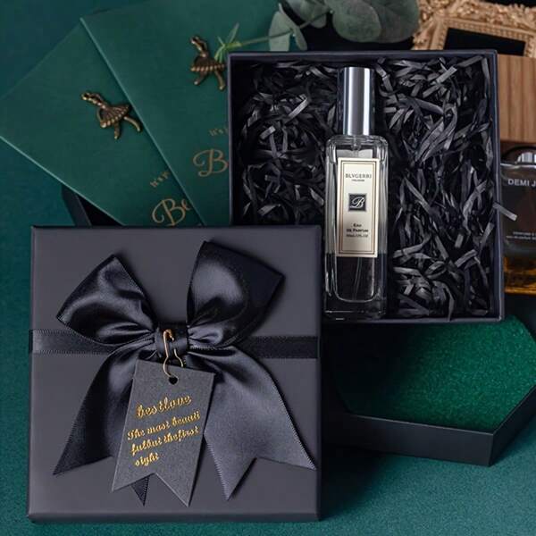 1PC Exquisite Gift Box/Black Bow Gift Box+Handbag, Comes With Hand Gift Box, Retro Luxury, Can Hold Gifts, Products, Surprises, Etc., Suitable For Gift Giving. Such As Festivals, Christmas, Spring Festival, Etc
