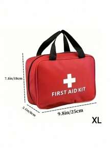 Portable First Aid Kit, Suitable For Home, Outdoor Emergencies, Camping And Hiking Survival, Medical Emergency Kits Organizer Outdoor Household Medicine Pill Storage Bag, No Medicines Or Other Materials Are Included