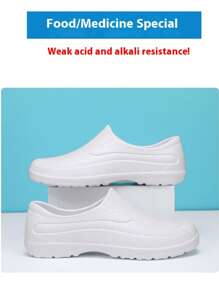 New Waterproof Food Service Shoes, Outdoor Slip-Resistant Work Shoes, Lightweight, Slip-On, Rainy Day Shoes