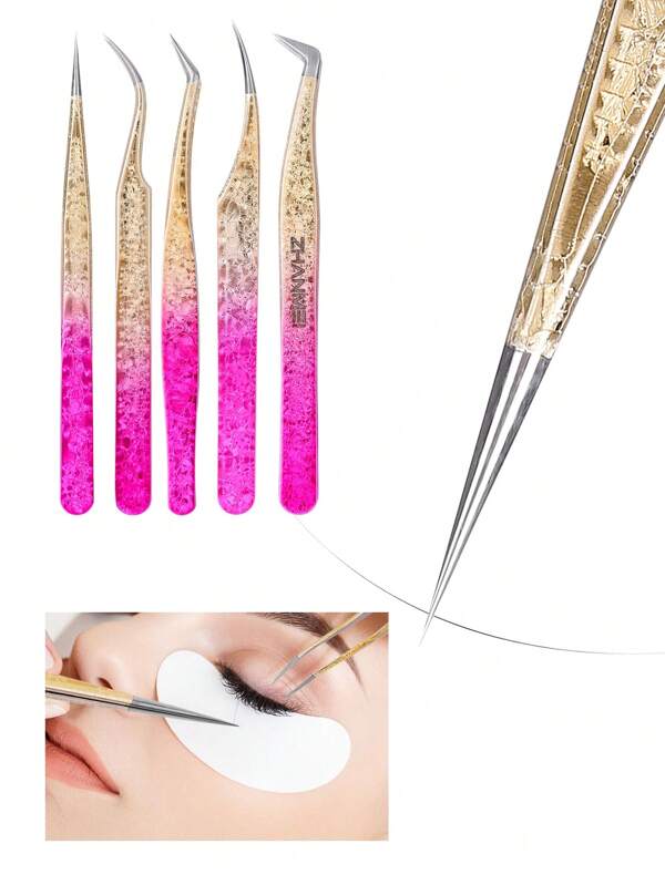 4pcs/Set Stainless Steel Facial Hair Removal Tool Kit, Low-Allergenic Eyebrow Grooming Tools For Removing Facial Hair, Ingrown Hair, Thorns, Blackheads And Ticks, Tweezer Tools