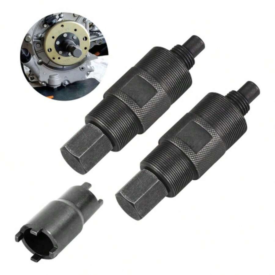 Extractor de magneto universal de tres usos para motocicleta, juego de 3 piezas, herramienta de extracción de alta eficiencia - Negro - Ver 1