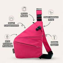 Bolso antirrobo, bolso bandolera antirrobo para mujer/hombre, bolso de hombro de moda, bolso de viaje, bolso bandolera para mujer