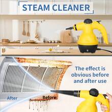 ESUPER Handheld Steam Cleaner For Home Use Powerful 1000W - 9 Accessories Kit For Kitchen Stains, Floors, Sofa & Toilet - Yellow - View 9
