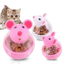 Mouse-Shaped Roly-Poly Leakage Food Ball Toy, Cat Toy