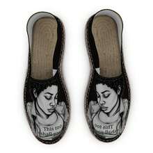 R&RH Women's Inspirational Black Espadrilles - Black - View 1