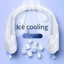Ventilador de cuello USB portátil - Utilizable, recargable, ventilación flexible de 360°, funcionamiento silencioso, flujo de aire potente - Adecuado para exteriores, regalo de estudiante/cumpleaños