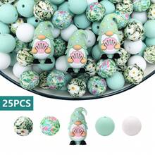 4/25/49/66/Pcs 3D Dwarf Series Silicone Beads Set - Various Colors And Patterns | Cute Designs | Smooth Finished Beads - Ideal For DIY Keychains, Necklaces, Bracelets, Decorative Pens, Jewelry And Pendants Handcrafts - Creative Holiday Decorations Jewelry Making Supplies - Beads & Bead Assortments - 3D Dwarf Series - View 14