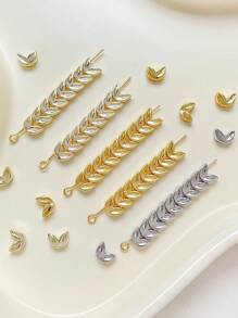 30 piezas, Set para ensamblar aretes de trigo. Perfecto para que las damas hagan aretes, collares, pulseras, llaveros, accesorios para el cabello, piezas decorativas. Haz tus propias joyas especiales para damas. Manualidades, accesorios.
