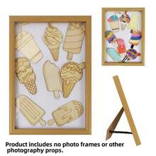 1 Set de Kit de decoración de pájaros de madera 3D para colorear manualmente, pintura colorida, set de pájaros de madera en blanco para colorear, temporada de regreso a clases - Multicolor - Ver 12