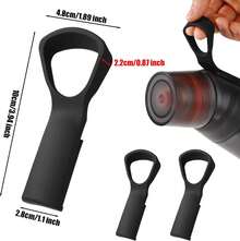 2pcs Handle Compatible With Up Bottle, Silicone Bottle Handle Attachment Bottle Grip Holder Strap Accessories Carrying Sport Event Home (Black) - (Màu xanh da trời) - Xem 9
