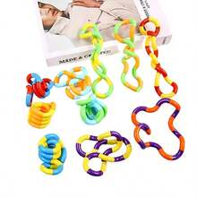 2pcs Tangles Sensory Fidget Toys - Twisting And Stress-Relieving Toys, Suitable For Adults, Boys And Girls To Relax, Relieve Anxiety, Reduce Stress, Twist, Chain, And Small Party Gifts,Back To School,School Supplies - Twist Circle - View 6