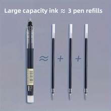 10PCS Gel Ink Pens – 0.5mm Fine Tip Writing Pens For Office & School (Black / Blue / Red) - Màu xanh lam - Xem 6