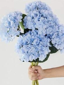 5 buc. hortensii albastre, 1,64 m, plante artificiale, flori artificiale la atingere reală, potrivite pentru decorarea casei, cadouri de Ziua Îndrăgostiților, cadouri de Ziua Mamei, decorațiuni de primăvară, decorațiuni de nuntă, piesă centrală pentru birou, decorațiuni pentru cameră, decorațiuni DIY pentru vaze, decorațiuni pentru nuntă, birou și petrecere, decorațiuni pentru petreceri și sărbători.