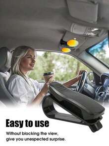 2pcs Mini Car Visor Sunglasses Clip, Multi-Function Car Accessories Organizer Clip - Black - View 11