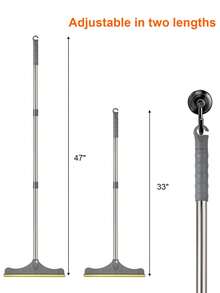 Îndepărtator de păr de animale pentru covor – Perie puternică de scame pentru curățare profundă, mâner extensibil de 45", instrument eficient de îndepărtare a părului de animale pentru câini și pisici – Mătură reutilizabilă pentru blană, răzuitor reglabil pentru covoare, perfect pentru proprietarii de animale de companie – Îndepărtator de păr pentru podea și mobilier - Multicolor - Vizualizare 5