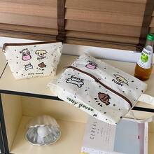 1 件可爱卡通印花便携式旅行必需品收纳袋，鞋袜收纳袋，护肤品收纳袋，衣物收纳袋，美容收纳袋，女士旅行收纳袋，大号防水收纳袋。 - 彩色 - 查看 5