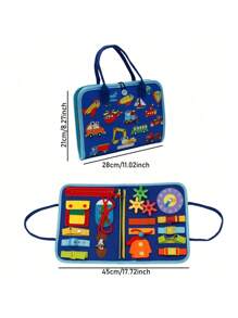 1 Stück Beschäftigungsbrett für Kleinkinder, sensorische Aktivität - Montessori Spielzeug, Flugzeug Reiseaccessoires für Kinder, Spiele für Autofahrten, Leises Buch, Geburtstagsgeschenke, Lernspielzeug, Baby Bildung, Schule, Studenten, Schreibwaren, Schulmaterial, Stapelspiel, Aktivitäten für Kleinkinder, Lernspielzeug für Kinder, sensorisches Aktivitätsbrett, Baby Aktivitätsbuch, Leises Buch, sensorisches Spielzeug für Kleinkinder, Spielzeug für Kleinkinder, Beschäftigungsbuch Montessori