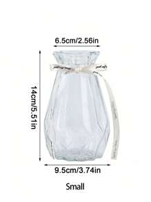 1 Stück Glasblumenvase, Glas geometrische Vase, Hydrokulturpflanzen Grünpflanze, Trockenblumenvase, Wohnzimmerdekoration, Blumenarrangement Ornament, Geschenkdekoration, DIY, minimalistische transparente Vase, Glasblumentopf, Wohnzimmer Heimdekoration