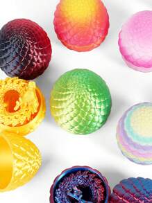 1 Pieza Huevo sorpresa de dragón impreso en 3D, huevo de dragón con dragón impreso en 3D, juguete de escritorio de dragón ejecutivo, rellenos decorativos para huevos de Pascua, regalos, decoración del hogar, juguetes antiestrés, juguetes sensoriales para adultos, Pascua, juguetes, juguetes antiestrés, juguetes sensoriales