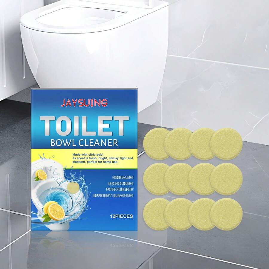 Toilet Cleansing Tablets, Gentle Stain Removal, Long-Lasting Freshness, Soft Cleaning For Smooth Glazed Surface - Multicolor - View 1