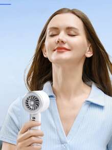 100 Wind Speed Portable Handheld Turbo Fan Display Screen 100 Wind Speeds Adjustable Mini USB Charging Handheld Fan Desktop Small Fan Electric Fan Portable And Simple Outdoor Small Fan