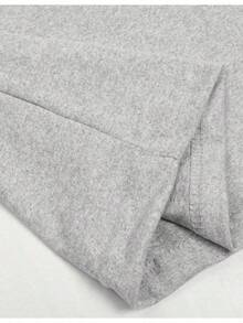 Men's Popular Cotton DIY T-Shirt Giant Mechanical Crab With Silhouetted Figures. - Grey - View 4