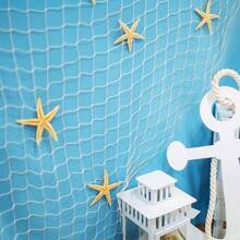 1pc Nature Fish Net Wall Decoration, Ocean Themed Wall Hangings Fishing Net Party Decor For Pirate Party,Wedding,Photographing Decoration Room Decor Bedroom Decor Home Decor