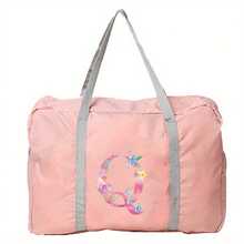 Bolsa de viaje con estampado de flores rosas, bolsa de equipaje, bolsa de mano, bolsa de fin de semana, bolsa de gran capacidad, impermeable, plegable, bolsa organizadora, bolso de lona con cremallera, para mujer, hombre, viajes, vacaciones, estudiantes, regreso a la escuela, accesorios de viaje, maleta, bolsa de gimnasio, bolsa de deporte, bolsa de hospital, bolsa de vacaciones, bolsa impermeable, bolsa de invierno, accesorios escolares - Rosa - Ver 18