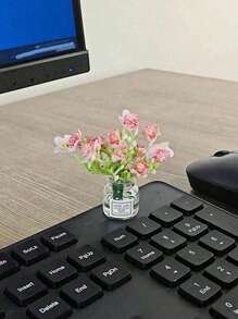 5pcs/Set, 4pcs/Set, 6Pcs/Set,Or 1pc [Random Style] Cute Vase Set Desktop Decoration, Office Accessories,Decompression Figurine Accessories, Mini Desktop Decorations, Computer Monitor, Office Space