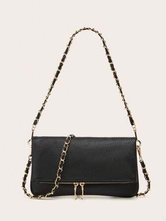 zijinling Fashion High-End Women Armpit Chain Mini Square Shoulder Crossbody Bag