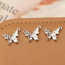 3 Pieces Of DIY Fashion Delicate Butterfly Jewelry Accessories Copper Inlaid Zirconia Plated 18K With Gold And Silver To Choose From Can Make Pendants On Any Jewelry - DIY Butterfly Pendant - View 11