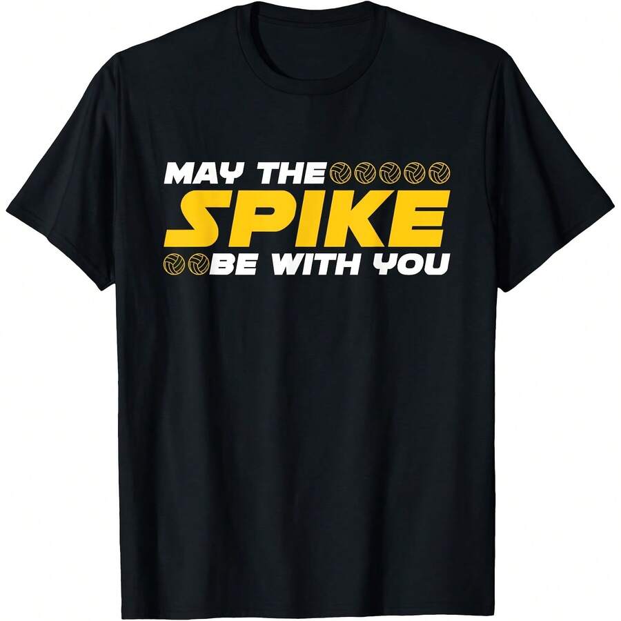 Msay The Spike Be With You - Beach Volleyball T-ShirtMade From Premium 220g Heavyweight 100% Cotton For A Soft, Structured Feel. Featuring A Unisex Fit Suitable For Both Men Clothing And Ropa De Hombre, It's Perfect For Daily Wear, Work, Parties, Or Travel. Whether You're Looking For Streetwear Or A Stylish Yet Comfortable Look, This Is An Ideal Addition To Your Wardrobe. Great Gift Idea For Birthdays, Holidays, Or Casual Outings. Durable, Breathable, And Easy To Pair With Any Outfit. Printed In The USA. A Must-Have For Any Fashion-Forward Manfinity Enthusiast. - màu đen - Xem 1